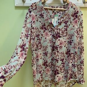 NWT Kut From the Kloth Floral Blouse (XL)